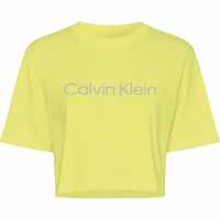 Тениска Calvin Klein Performance T Shirt Sunny Lime Дамски тениски и фланелки