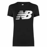 New Balance T-Shirt Black Дамски тениски и фланелки
