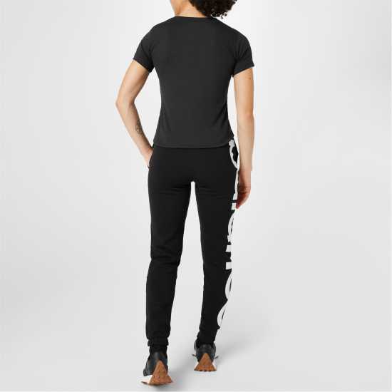 New Balance Classic Logo T-Shirt Womens Black Дамски тениски и фланелки