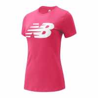 New Balance T-Shirt Pink Дамски тениски и фланелки