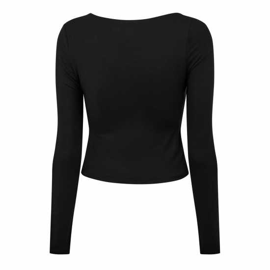 Дамски тениски и фланелки Горнище С Дълъг Ръкав Jack Wills Slash Long Sleeve Top Womens Черно Горнище С Дълъг Ръкав Jack Wills Slash Long Sleeve Top Womens Черно Дамски тениски и фланелки