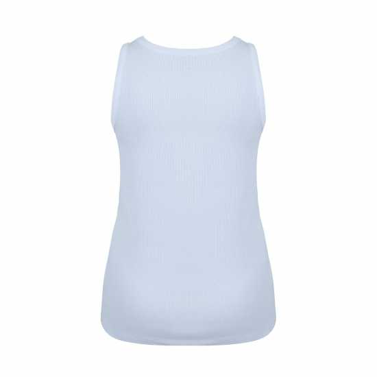 Slazenger Ess Rib Vest Ld53 Бяло Дамски тениски и фланелки