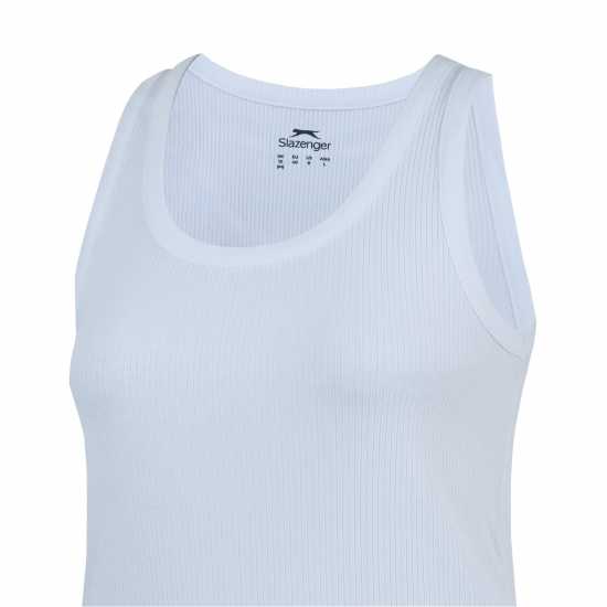 Slazenger Ess Rib Vest Ld53 Бяло Дамски тениски и фланелки