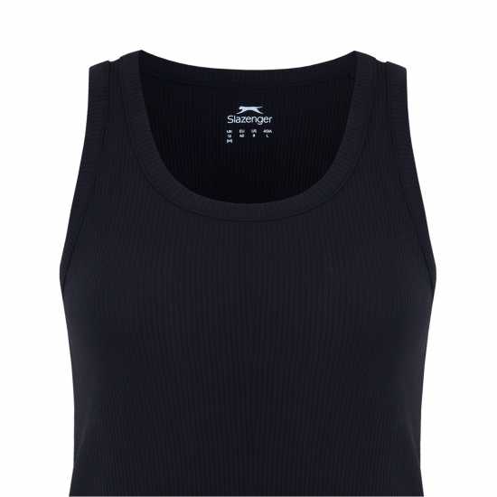 Дамски тениски и фланелки Slazenger Ess Rib Vest Ld53 Черно Slazenger Ess Rib Vest Ld53 Черно Дамски тениски и фланелки