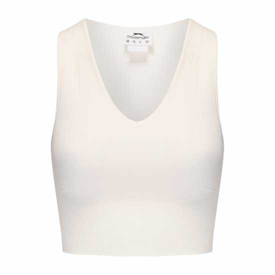 Slazenger 2Pk Croptank Womens Шоколад/Захар Дамски тениски и фланелки