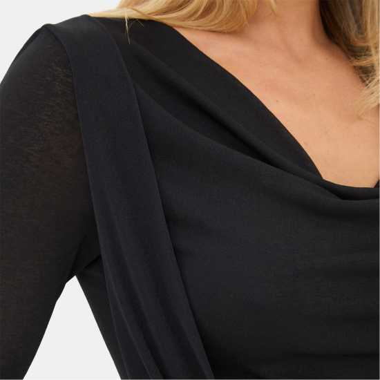 I Saw It First Slinky Fashion Top Черно 