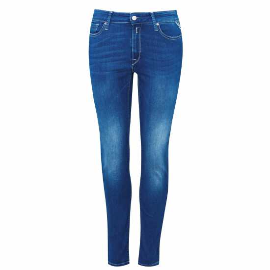 Replay Вталени Дънки Luzien Power Stretch Skinny Jeans Medium Blue 009 - 