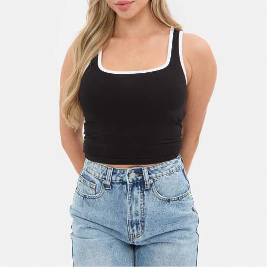 Дамски тениски и фланелки Contrast Vest Top Contrast Vest Top Дамски тениски и фланелки