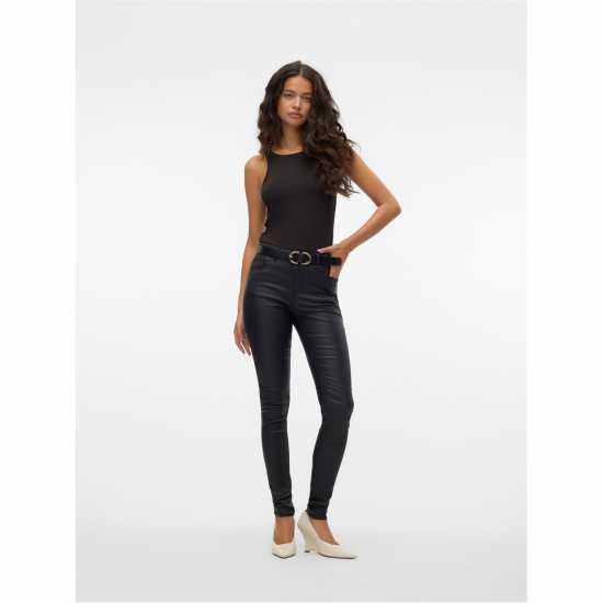 Дамски дънки Vero Moda Coated Jeans Vero Moda Coated Jeans Дамски дънки
