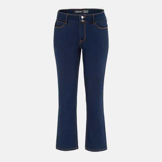 Дамски дънки Firetrap Lux Flare Plus Ladies Navy Firetrap Lux Flare Plus Ladies Navy Дамски дънки