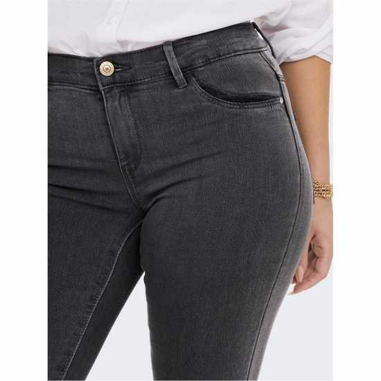Вталени Дънки Only Rain Skinny Jeans Тъмно сиво Дамски дънки