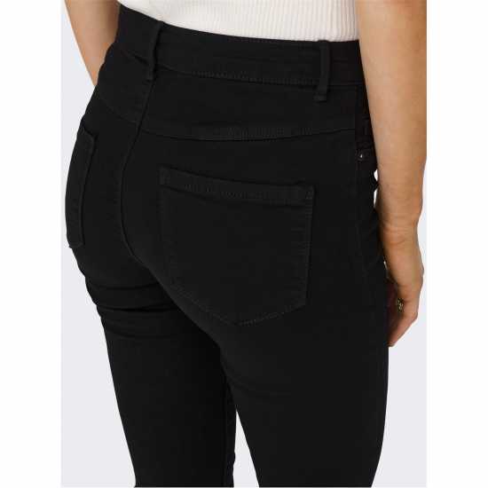 Вталени Дънки Only Rain Skinny Jeans Черно деним Дамски дънки