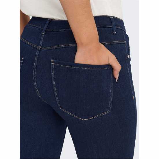 Дамски дънки Вталени Дънки Only Rain Skinny Jeans Тъмно синьо Вталени Дънки Only Rain Skinny Jeans Тъмно синьо Дамски дънки