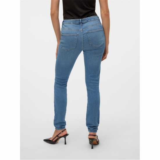 Vero Moda Вталени Дънки Skinny Jeans Средно син деним Vero Moda Вталени Дънки Skinny Jeans Средно син деним