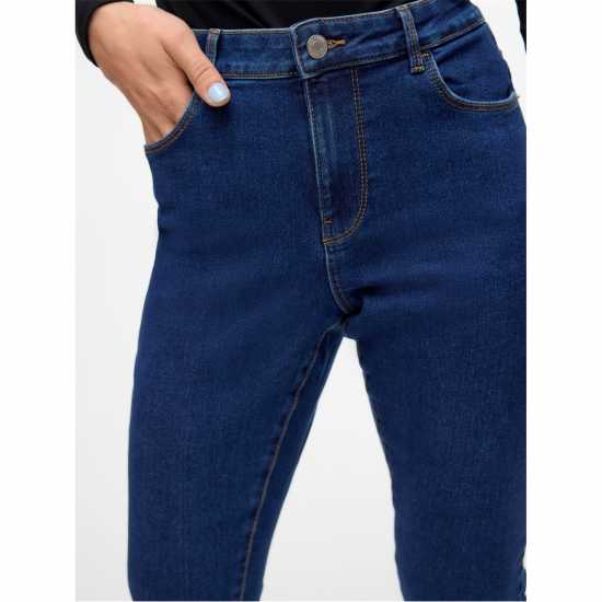 Vero Moda Вталени Дънки Skinny Jeans Тъмно син деним 