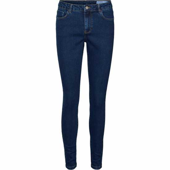 Vero Moda Вталени Дънки Skinny Jeans Тъмно син деним 
