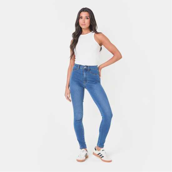 Дамски дънки I Saw It First High Waisted Skinny Jean I Saw It First High Waisted Skinny Jean Дамски дънки