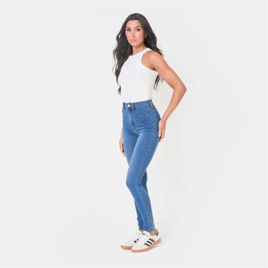 Дамски дънки I Saw It First High Waisted Skinny Jean I Saw It First High Waisted Skinny Jean Дамски дънки