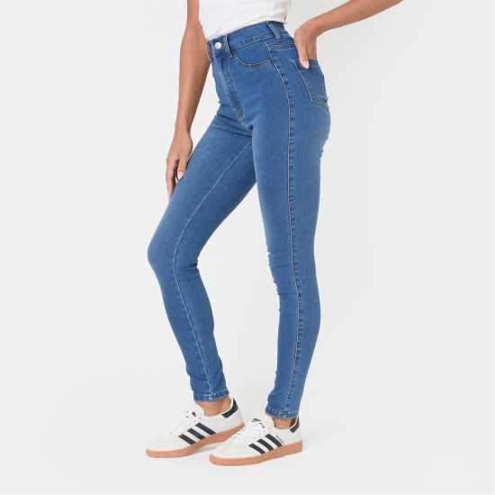 Дамски дънки I Saw It First High Waisted Skinny Jean I Saw It First High Waisted Skinny Jean Дамски дънки