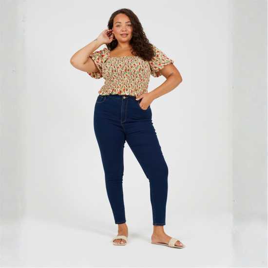 Brave Soul Womens Plus Size Mid Rise Skinny Jean Mid Blue Brave Soul Womens Plus Size Mid Rise Skinny Jean Mid Blue