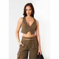 Missy Empire Front Waistcoat  Дамски тениски и фланелки