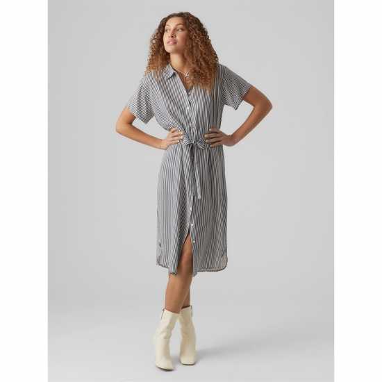 Vero Moda Рокля-Риза Bumpy Shirt Dress  Дамски поли и рокли