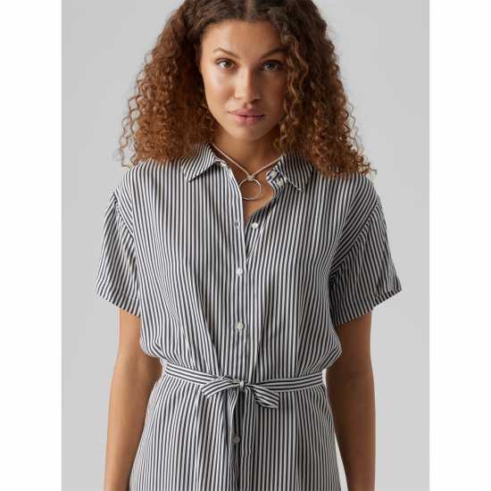 Vero Moda Рокля-Риза Bumpy Shirt Dress  Дамски поли и рокли