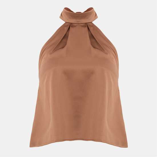 Satin Halter Neck Top Satin Halter Neck Top