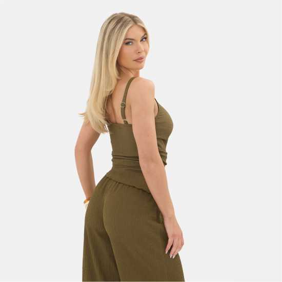 Textured Ruched Cami Top Textured Ruched Cami Top