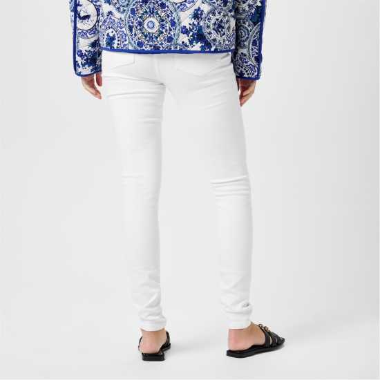 Дамски дънки Biba Вталени Дънки Stevie Stretch Skinny Jeans Бяло Biba Вталени Дънки Stevie Stretch Skinny Jeans Бяло Дамски дънки