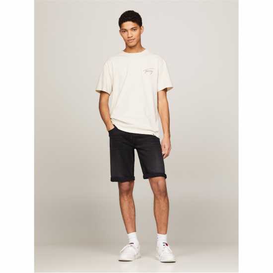 Дънкови Къси Панталони Tommy Jeans Men's Ronnie Denim Shorts Черен Dnm Дънкови Къси Панталони Tommy Jeans Men's Ronnie Denim Shorts Черен Dnm