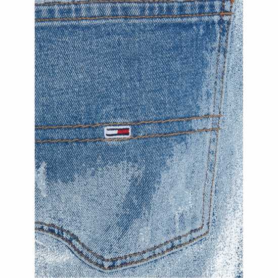 Дънкови Къси Панталони Tommy Jeans Men's Ronnie Denim Shorts Тъмно рипд 