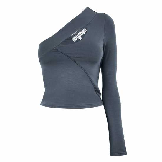 Горнище С Дълъг Ръкав Jack Wills Jw Asymmetrical Cut Out Long Sleeve Top Womens  Дамски тениски и фланелки