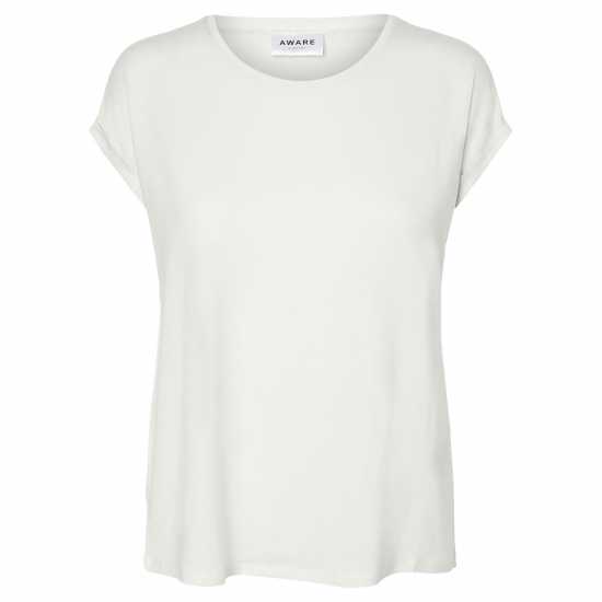 Vero Moda Vm Ava Plain Short Sleeve T-Shirt Womens Снежана Бяла Дамски тениски и фланелки