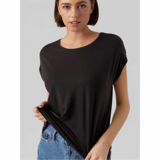 Дамски тениски и фланелки Vero Moda Vm Ava Plain Short Sleeve T-Shirt Womens Черно Vero Moda Vm Ava Plain Short Sleeve T-Shirt Womens Черно Дамски тениски и фланелки
