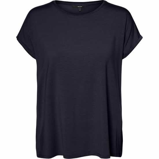 Vero Moda Vm Ava Plain Short Sleeve T-Shirt Womens Нощно небе Дамски тениски и фланелки