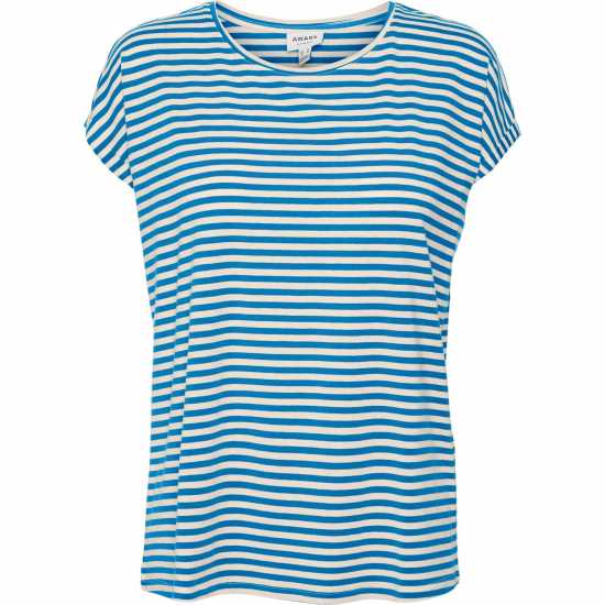 Vero Moda Vm Ava Plain Short Sleeve T-Shirt Womens Ибица Синьо Дамски тениски и фланелки