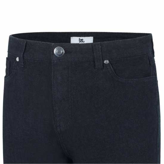 Дънкови Къси Панталони Be You Knee-Length Denim Shorts Черно 