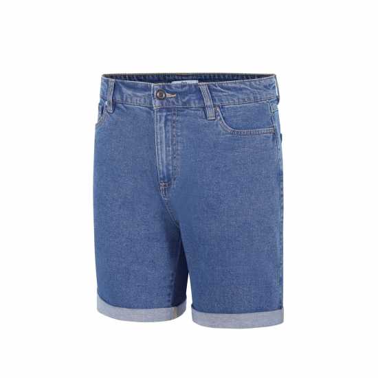 Дънкови Къси Панталони Be You Knee-Length Denim Shorts Средно перо 