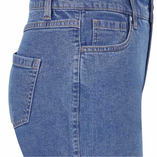 Дънкови Къси Панталони Be You Knee-Length Denim Shorts Средно перо 