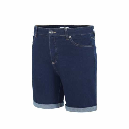 Дънкови Къси Панталони Be You Knee-Length Denim Shorts Тъмно перо Дънкови Къси Панталони Be You Knee-Length Denim Shorts Тъмно перо