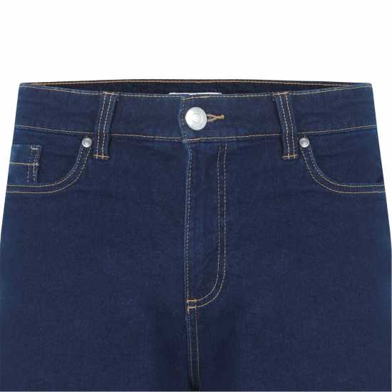 Дънкови Къси Панталони Be You Knee-Length Denim Shorts Тъмно перо Дънкови Къси Панталони Be You Knee-Length Denim Shorts Тъмно перо