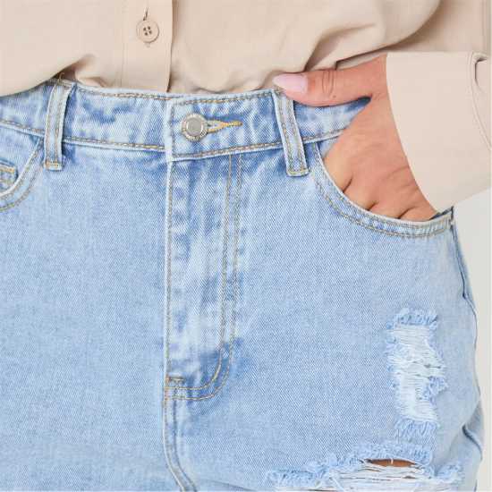 I Saw It First Distressed Denim Short  