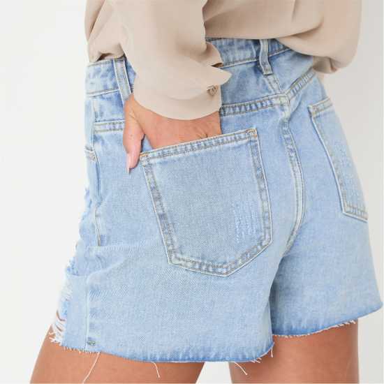 I Saw It First Distressed Denim Short  
