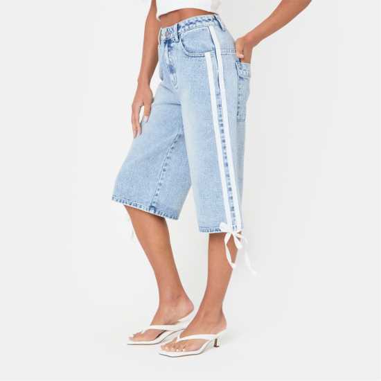 Дамски къси панталони I Saw It First Relaxed Fit Knee Length Denim Jorts I Saw It First Relaxed Fit Knee Length Denim Jorts Дамски къси панталони