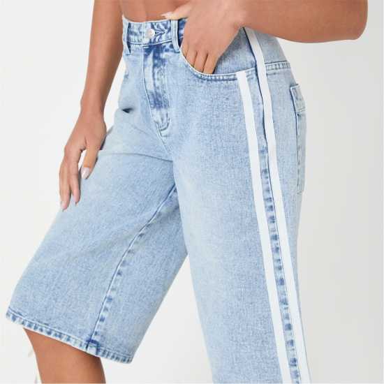 Дамски къси панталони I Saw It First Relaxed Fit Knee Length Denim Jorts I Saw It First Relaxed Fit Knee Length Denim Jorts Дамски къси панталони