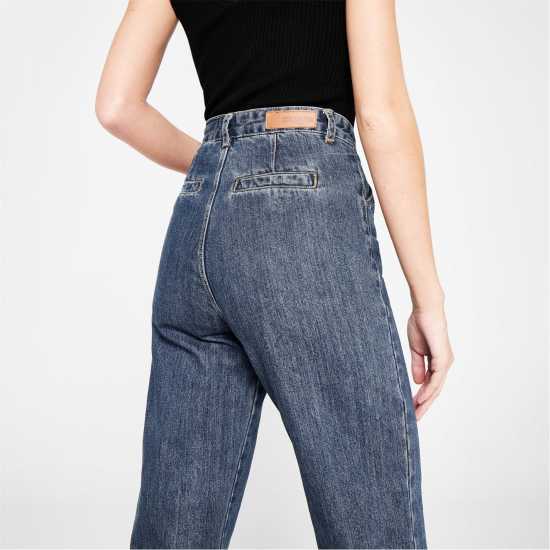 Soulcal Crop Wide Leg Jeans Ladies  - Дамско облекло плюс размер