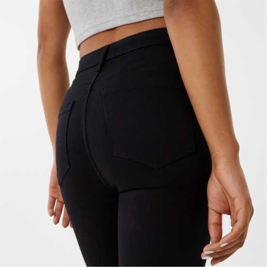 Jack Wills Toni Skinny High Rise Jeans Твърд черен Дамски дънки
