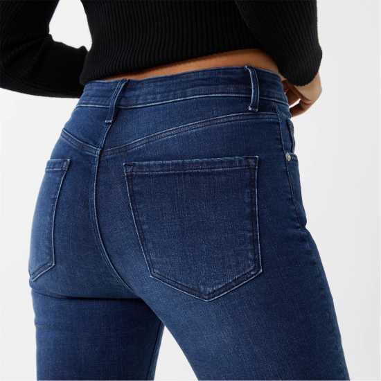 Вталени Дънки Jack Wills Wills Aimie Modern Skinny Jeans Dark Indigo Дамски дънки