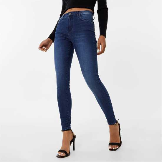 Вталени Дънки Jack Wills Aimie Modern Skinny Jeans Тъмно индиго Вталени Дънки Jack Wills Aimie Modern Skinny Jeans Тъмно индиго